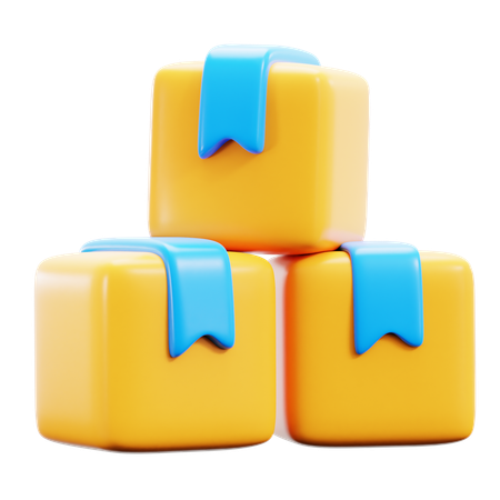 Boxes  3D Icon