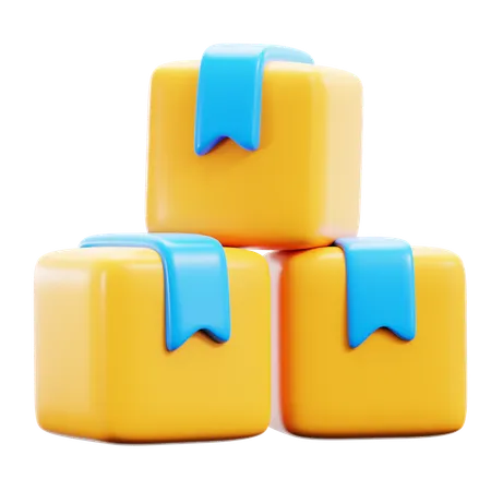 Boxes  3D Icon