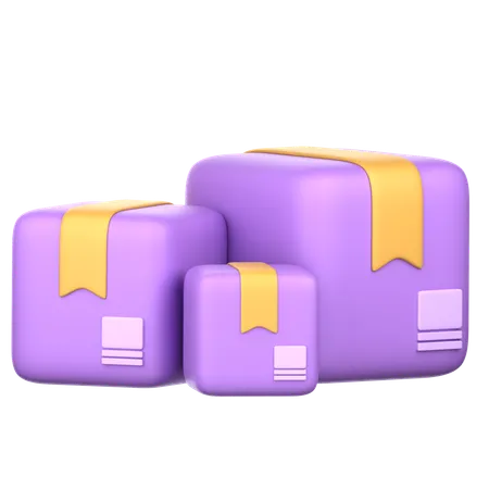 Boxes  3D Icon