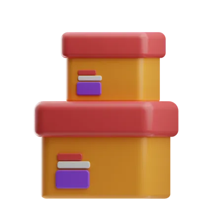 Boxes  3D Icon