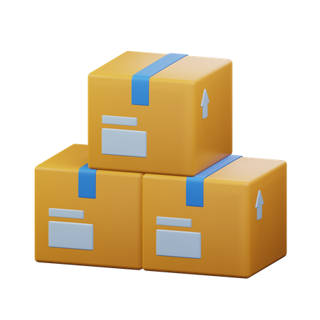 Boxes  3D Icon