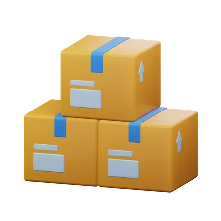 Boxes  3D Icon