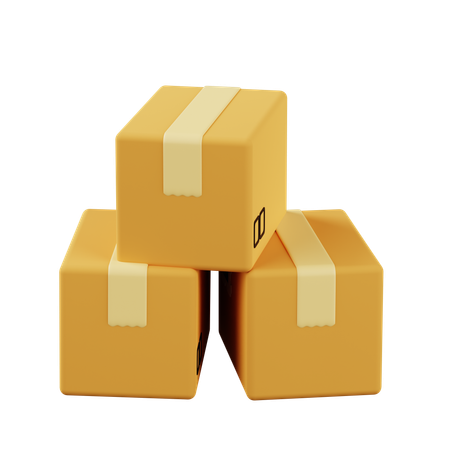 Boxes  3D Icon