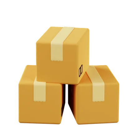 Boxes  3D Icon