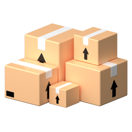 Boxes  3D Icon