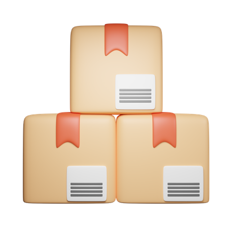 Boxes  3D Icon