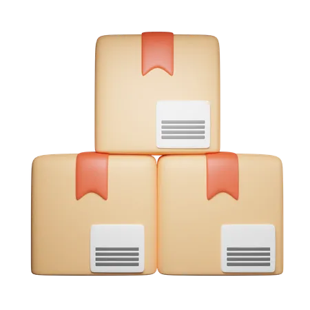 Boxes  3D Icon