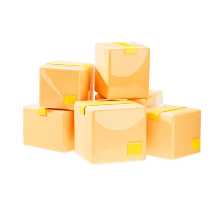 Boxes  3D Icon