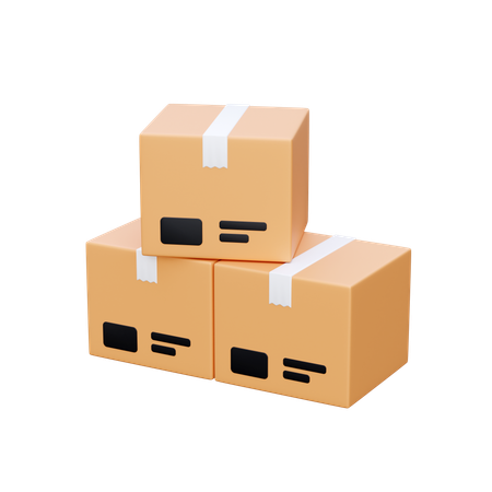 Boxes  3D Icon