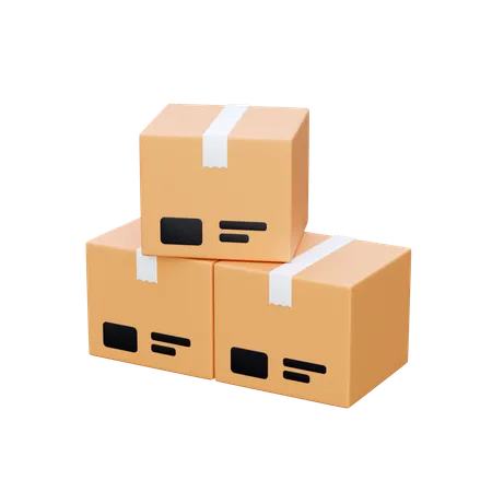 Boxes  3D Icon