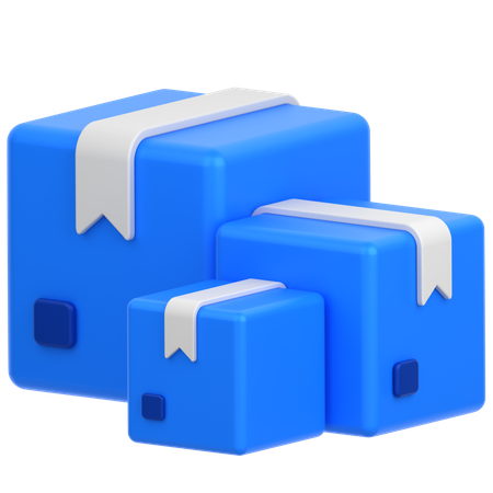 Boxes  3D Icon