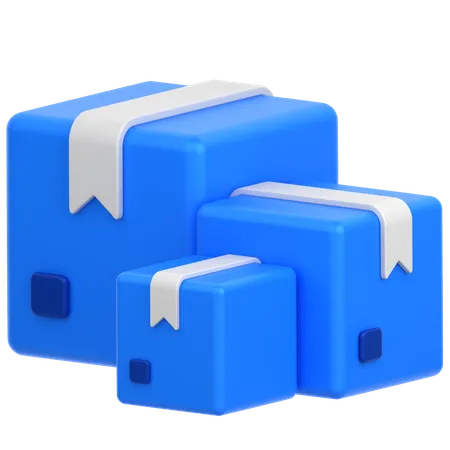 Boxes  3D Icon