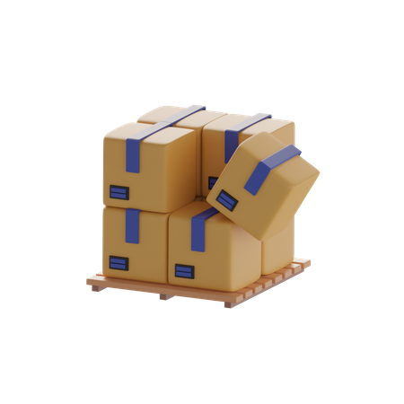 Boxes  3D Icon