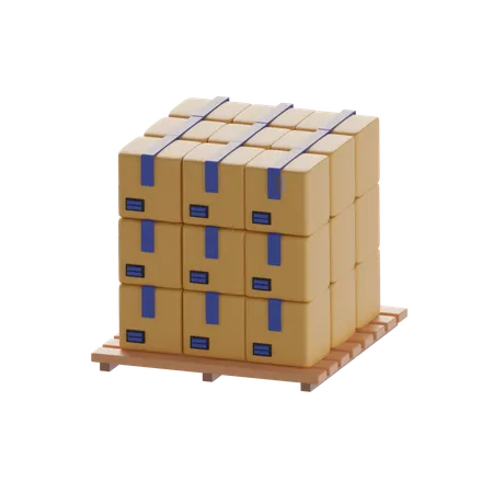 Boxes  3D Icon