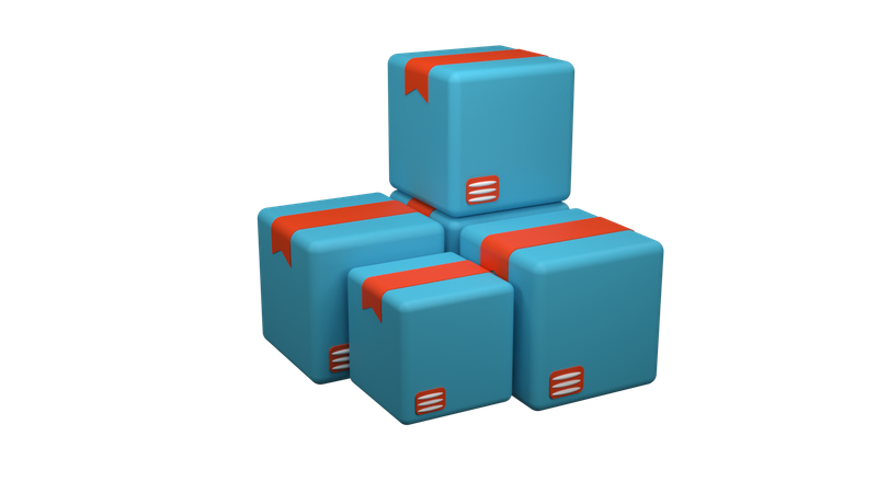 Boxes  3D Icon