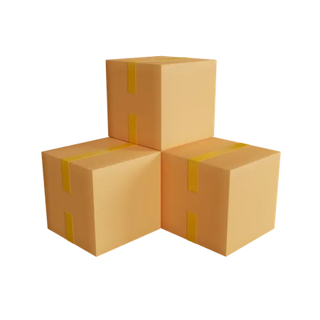 Boxes  3D Icon