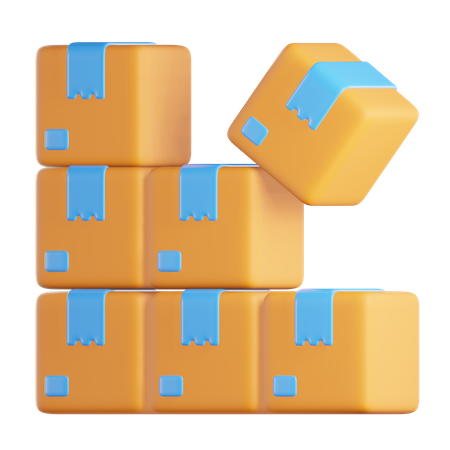 Boxes  3D Icon