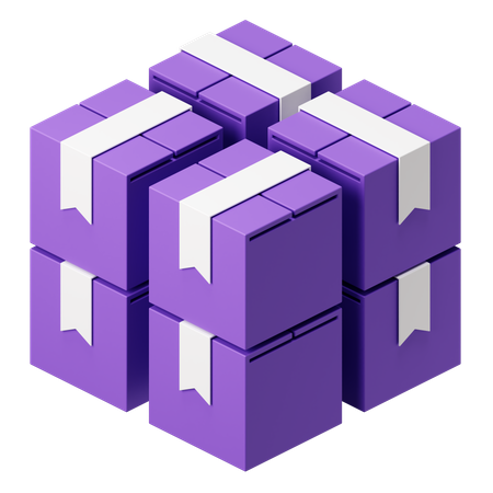 Boxes  3D Icon