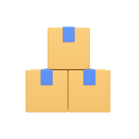 Boxes  3D Icon