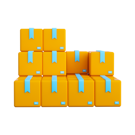 Boxes  3D Icon