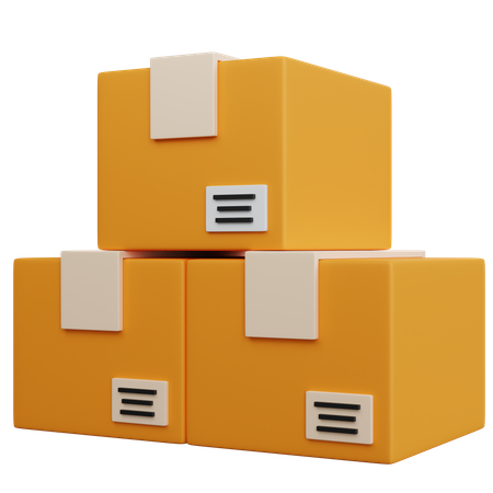 Boxes  3D Icon
