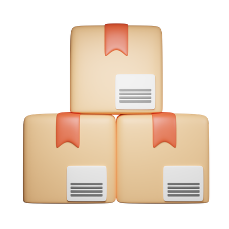 Boxes  3D Icon