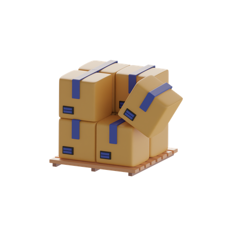 Boxes  3D Icon