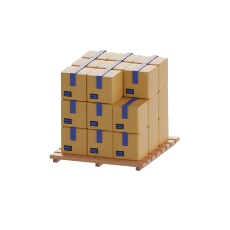 Boxes  3D Icon
