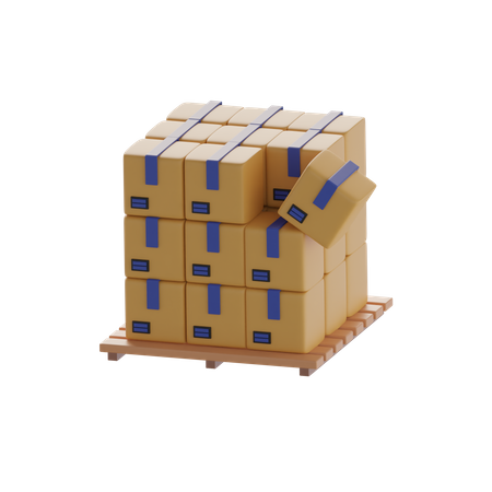 Boxes  3D Icon