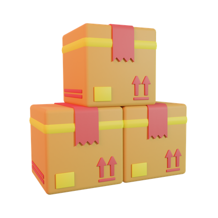 Boxes  3D Icon
