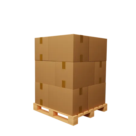 Boxes  3D Illustration