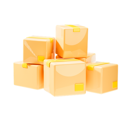 Boxes  3D Icon