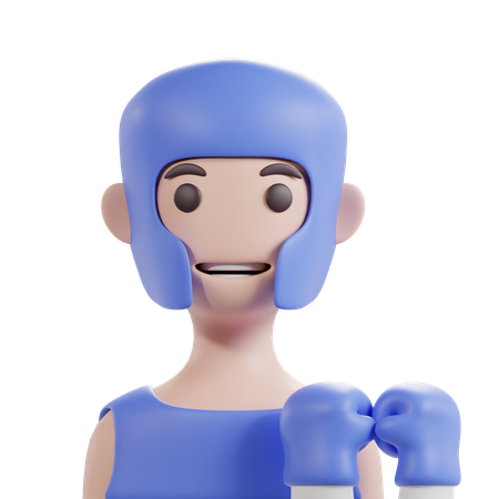 Boxeur masculin  3D Icon