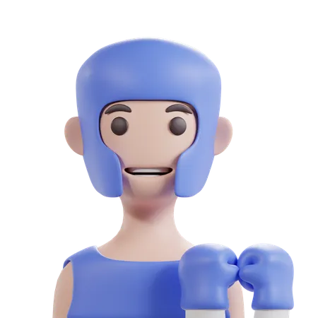 Boxeur masculin  3D Icon