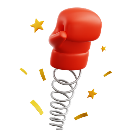 Boxhandschuhschlag  3D Icon