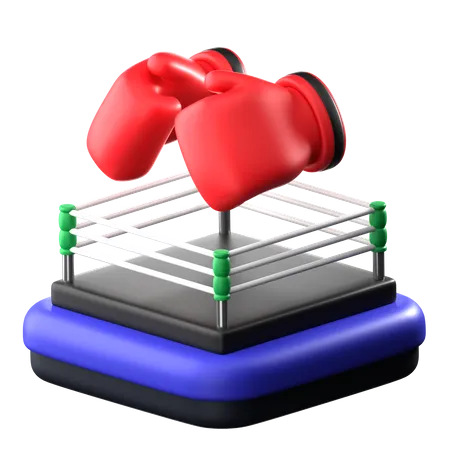 Boxing 3 D Sports Icon 3D Icon