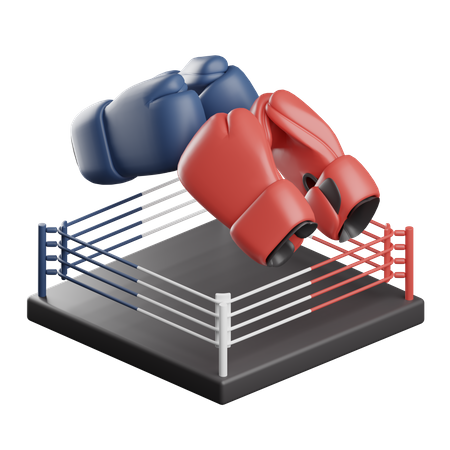 Boxing 3D Illustration