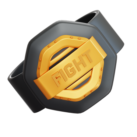 Boxing Belt  3D Icon