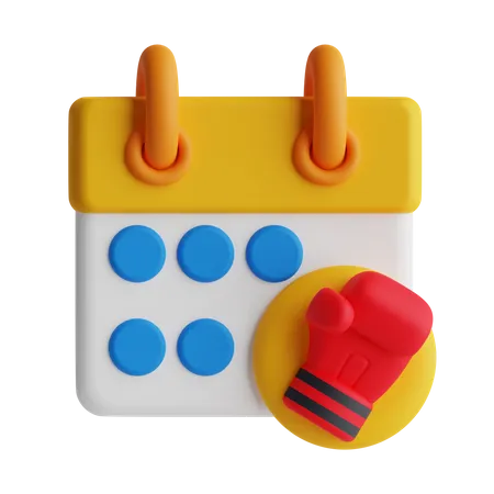 Boxing Calendar  3D Icon