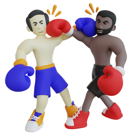 Boxing Championship  3D Illustration