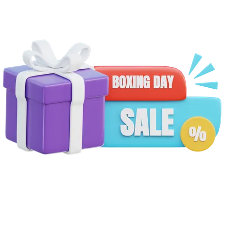 Boxing Day Sale 3 D Marketing Text 3D Icon