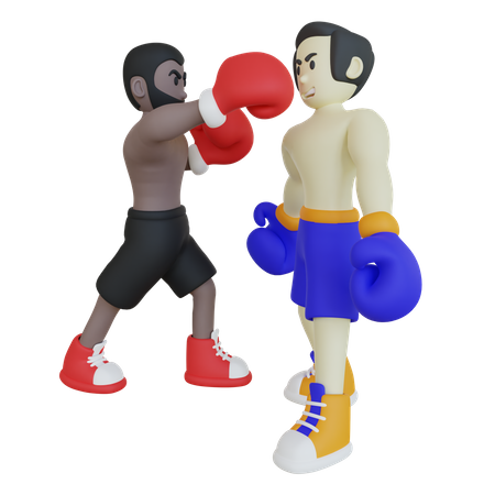 Boxing Fight Competition  3D Icon