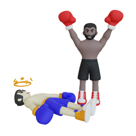 Boxing Fight Winner  3D Icon