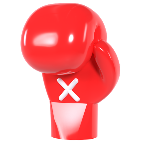 Boxing glove 3D Illustration