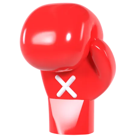 Boxing glove 3D Illustration