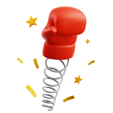 Boxing Glove Punch  3D Icon