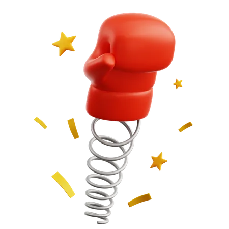 Boxing Glove Punch  3D Icon