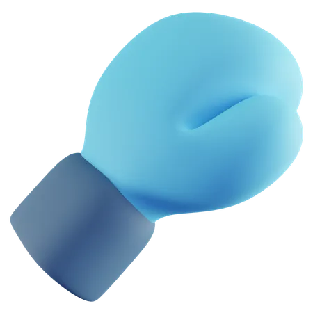 3 D Illustration Of Blue Boxing Gloves 3D Icon