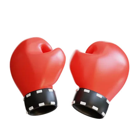 3 D Boxing Gloves 3D Icon