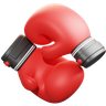 3d boxing gloves logo